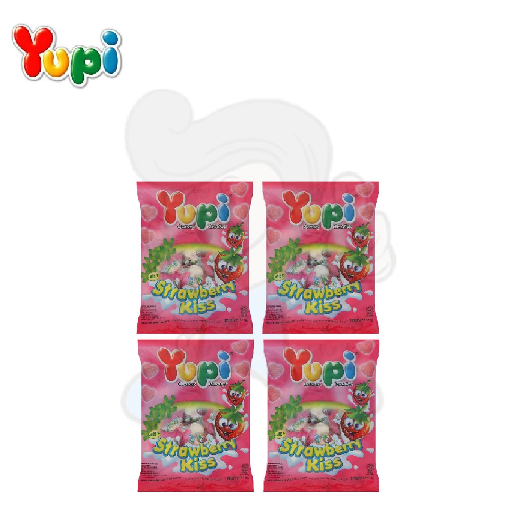 Yupi Strawberry Kiss Candy (4 x 120 g) | Shopee Philippines