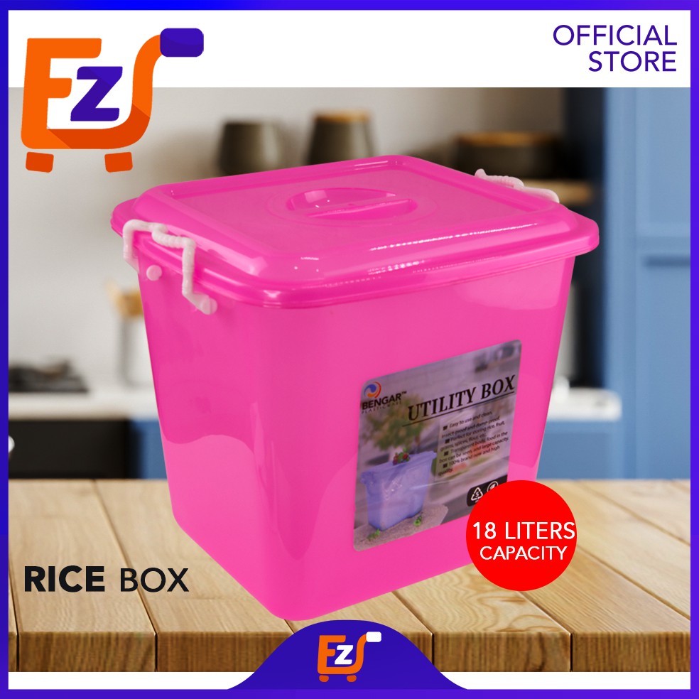 EZ DEAL Bengar 18L | Extra-Large Plastic Rice Box/Storage Container #B ...