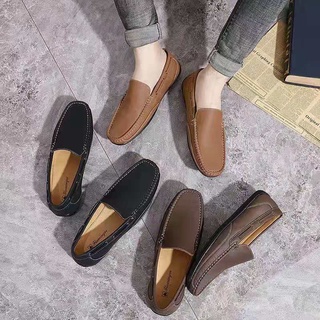MEN TOPSIDER PURE Leather fashion driving shoes foe men Korean shoes formal shoes casual shoes(ADD O