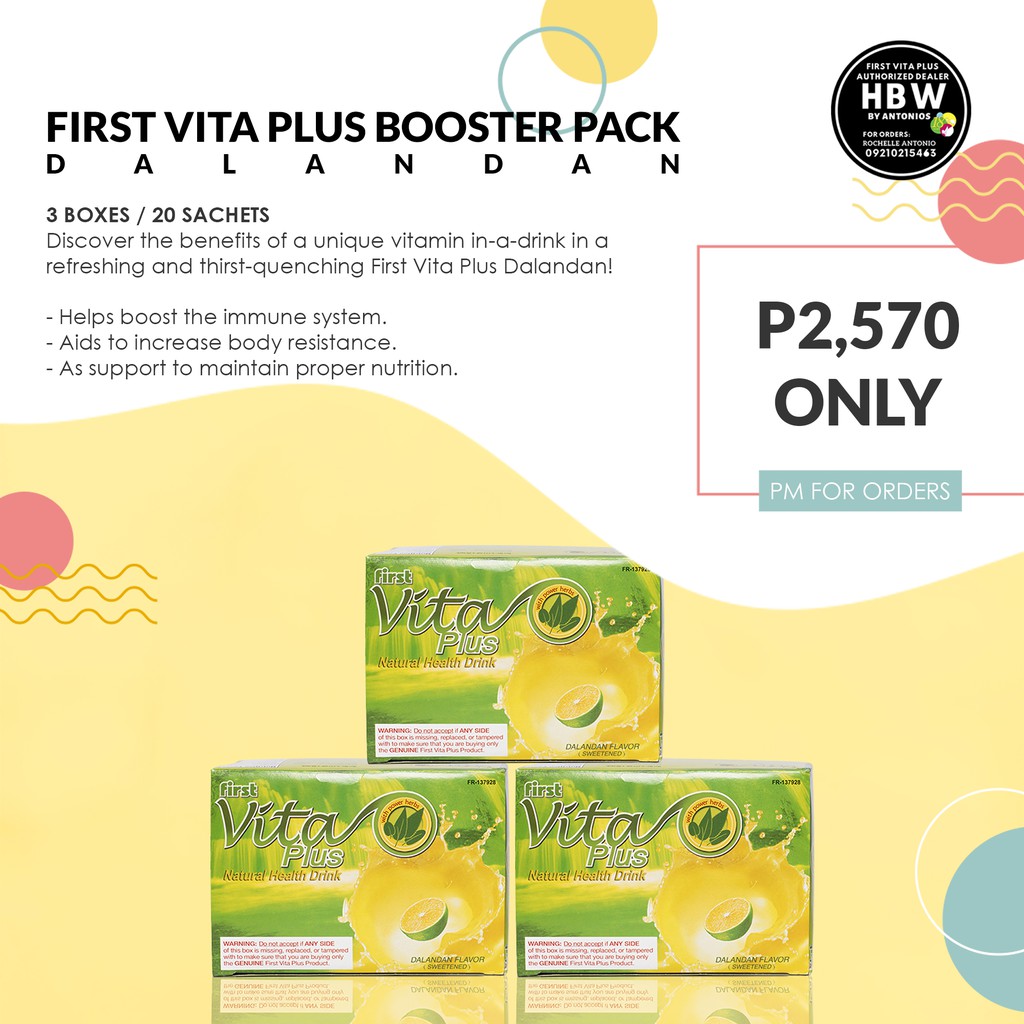 First Vita Plus Booster Pack Dalandan Melon Guyabano Shopee Philippines