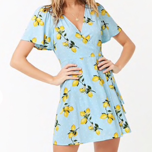 forever 21 lemon dress