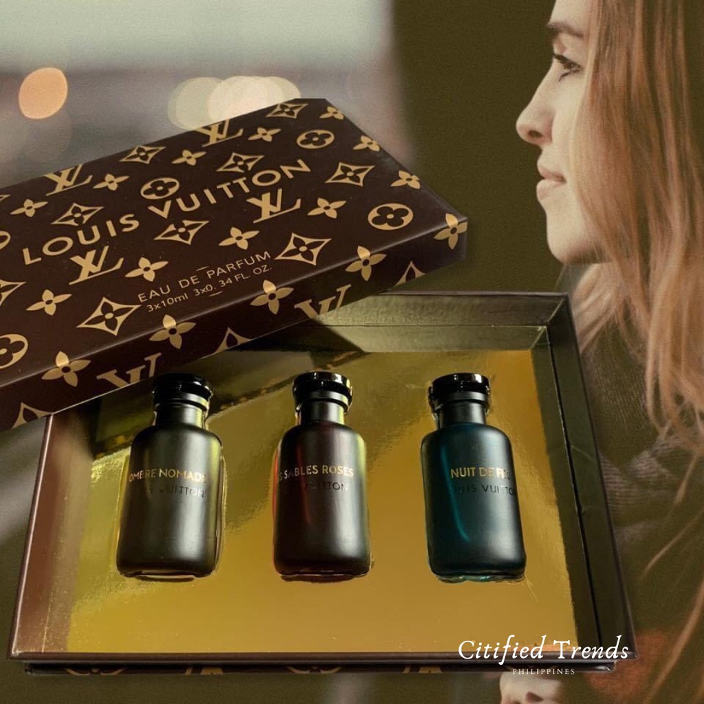Louis Vuitton | Ombre Nomade | Les Sables Roses | Nuit de Leu | Eau de  parfum | 3x10ml | Perfume | Shopee Philippines