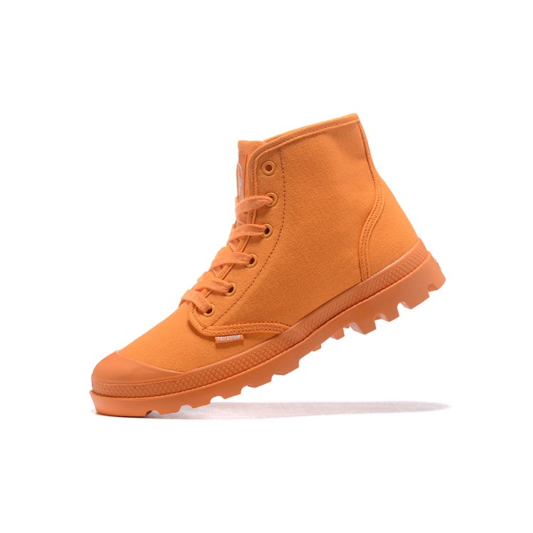 palladium orange boots