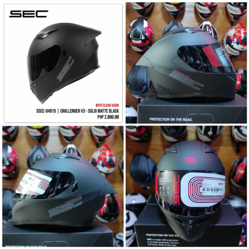 Sec Challenger V3 (Free Clear Visor) | Shopee Philippines