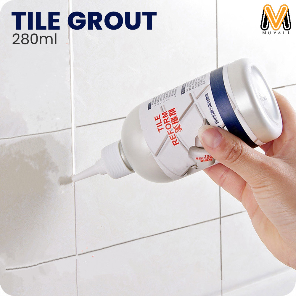 Movall 280ml Whitener Tile Reform Repair Sealer Grout Crack Filling