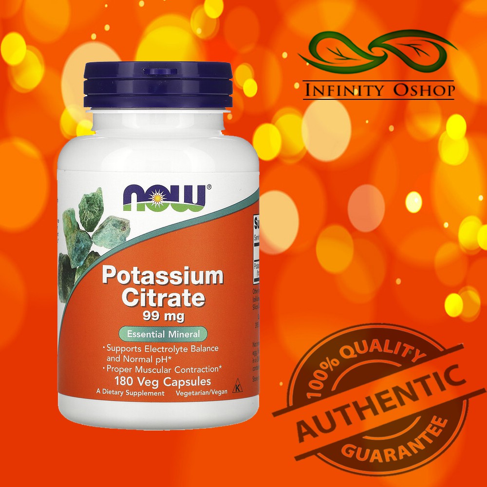 Now Foods Potassium Citrate, 99 mg, 180 Capsules Shopee Philippines
