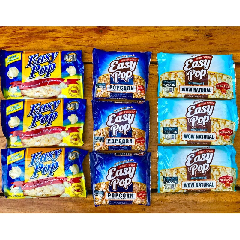 Easy Pop Gourmet Popcorn 100 Whole Grain Shopee Philippines