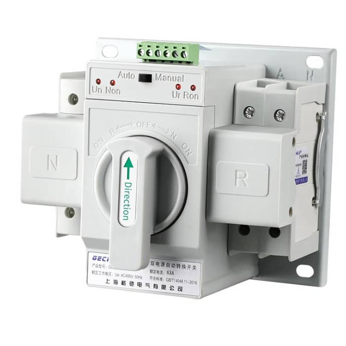 63A 2P DUAL POWER AUTOMATIC TRANSFER SWITCH ATS Shopee Philippines