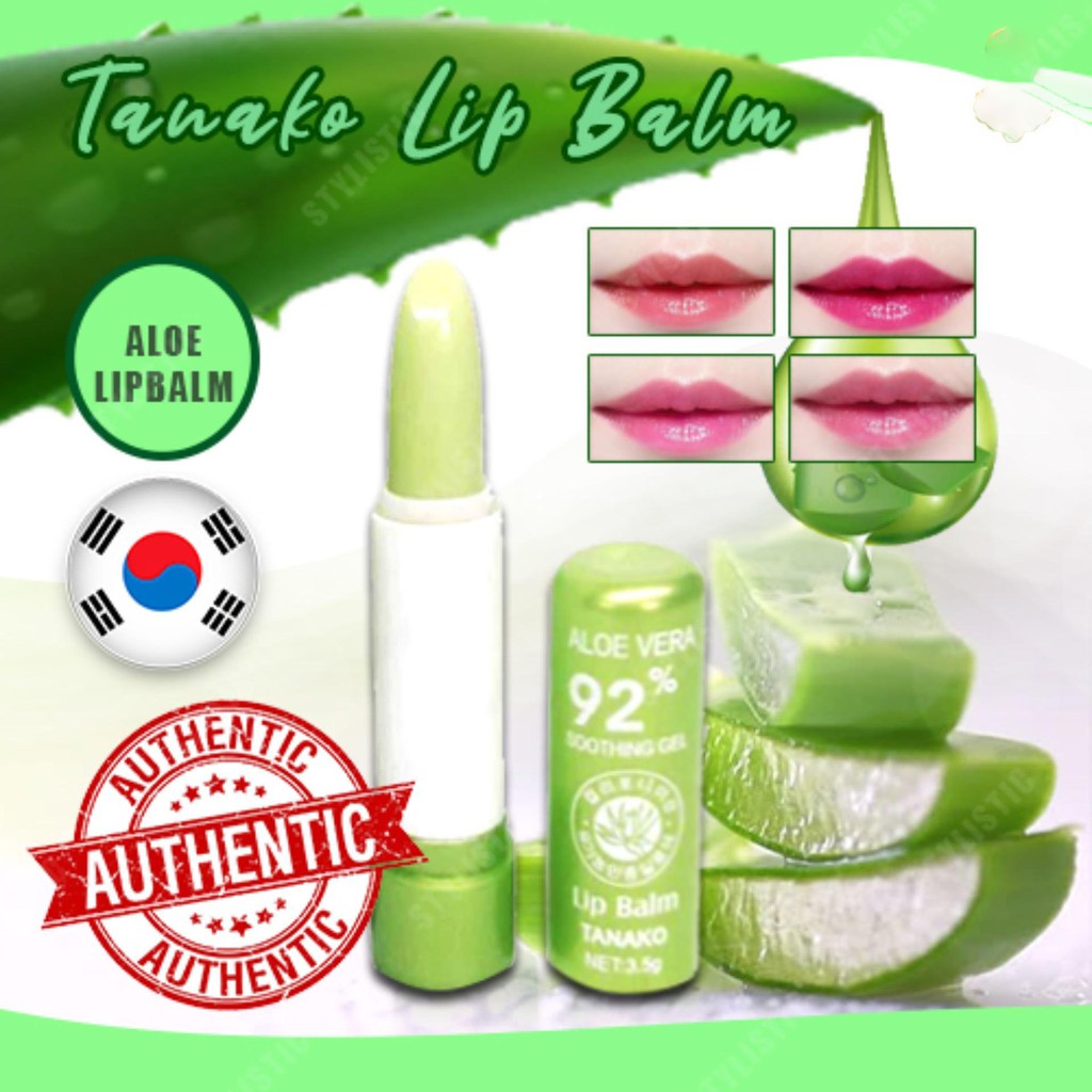 100 Authentic KOREAN Magic Lipbalm Tanako Soothing and Moisture Aloe