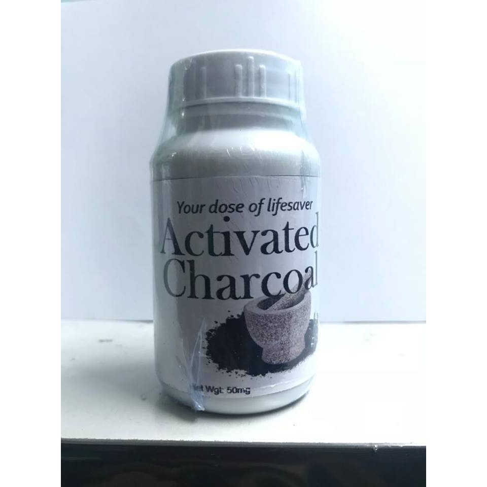 Activated Charcoal 100 capsules 500mg | Shopee Philippines