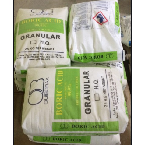 Boric Acid Technical Grade Pure From Chile 25kgs Shopee Philippines