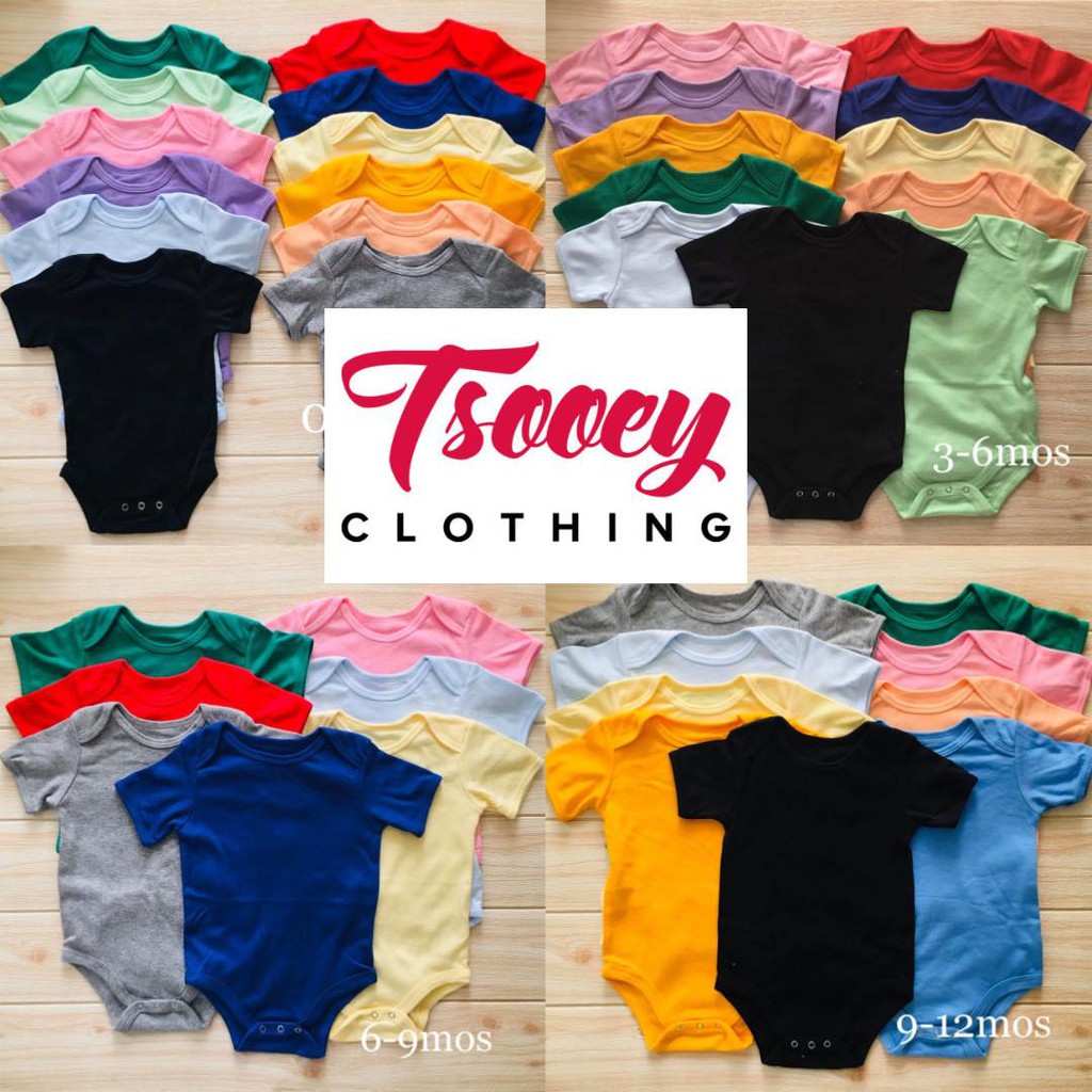 COD SMALL WONDERS PLAIN BABY ONESIES ROMPER G Shopee Philippines