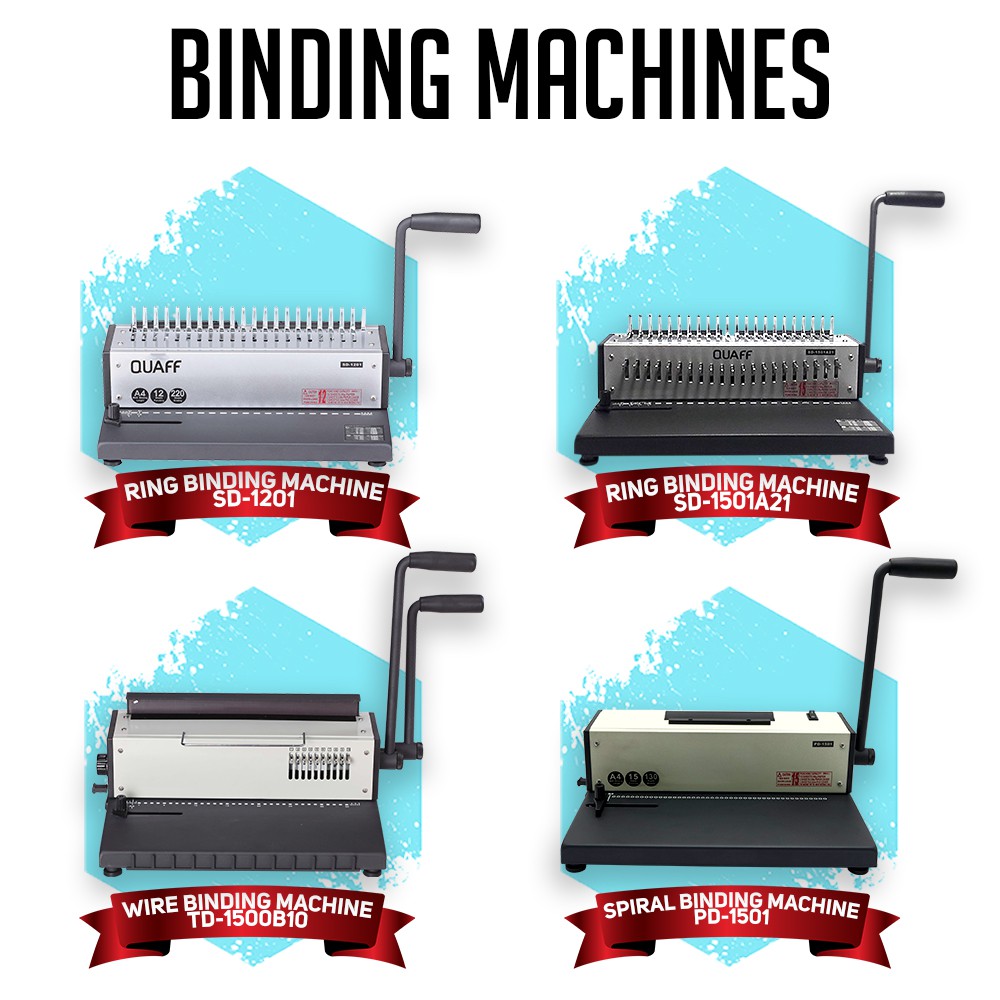 QUAFF Binding Machine A4S IZE Ring Binding Machine // Wire Binding