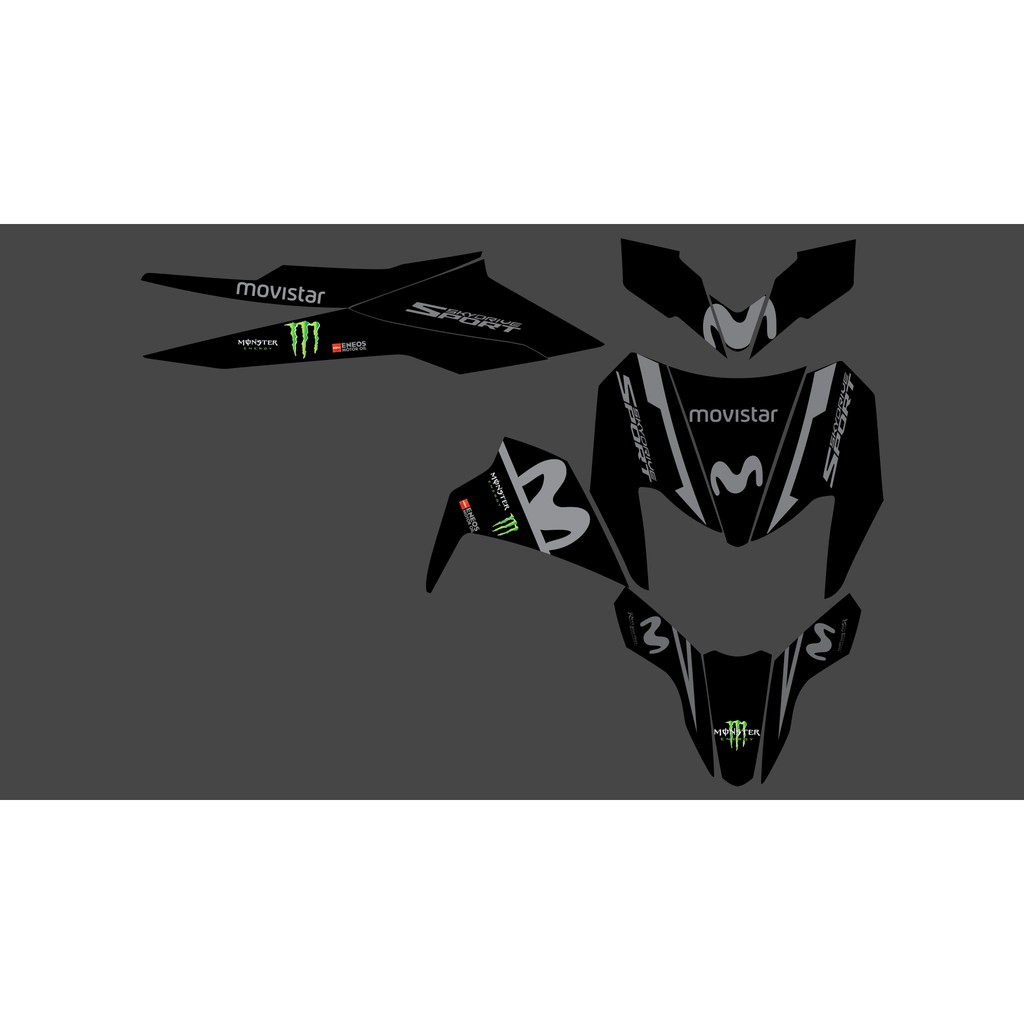 SKYDRIVE SPORT LAMINATED DECALS Shopee Philippines