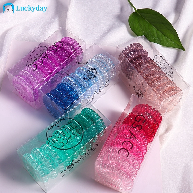 plastic hair scrunchies