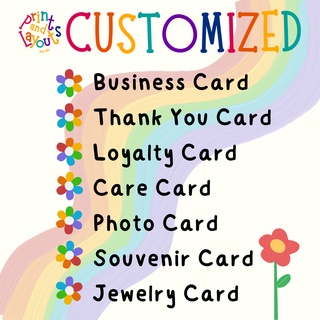 (PLBYGI) CUSTOMIZED BUSINESS CARDS, THANK YOU CARDS, CARE CARDS, PHOTO CARDS ETC. #1
