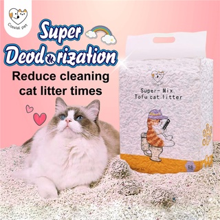 Deodorant upgraded cat litter 6L food tofu residue mixed with deodorant particles cat litter toilet