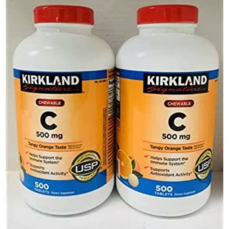 Kirkland Vitamin C 500mg Chewable 500 tablets Shopee Philippines
