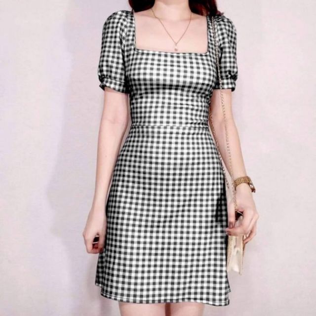 checkered dress