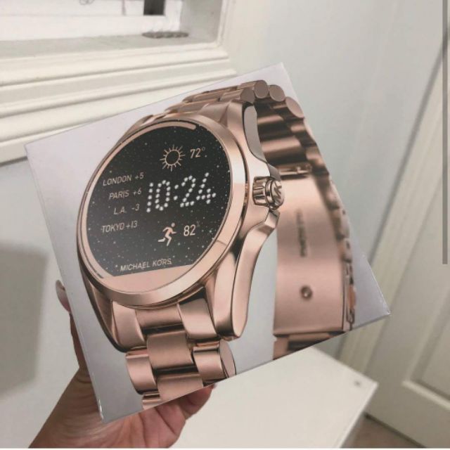 mk smart watch rose gold