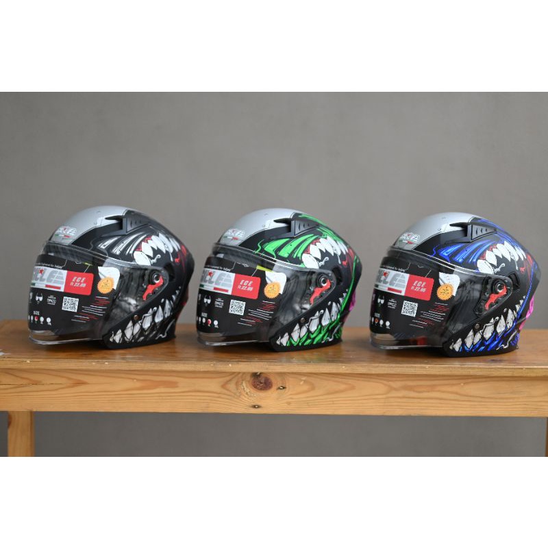 Gille FREAKER Gvrv1 Half Face Helmet (Dual Visor) / Mooncycle