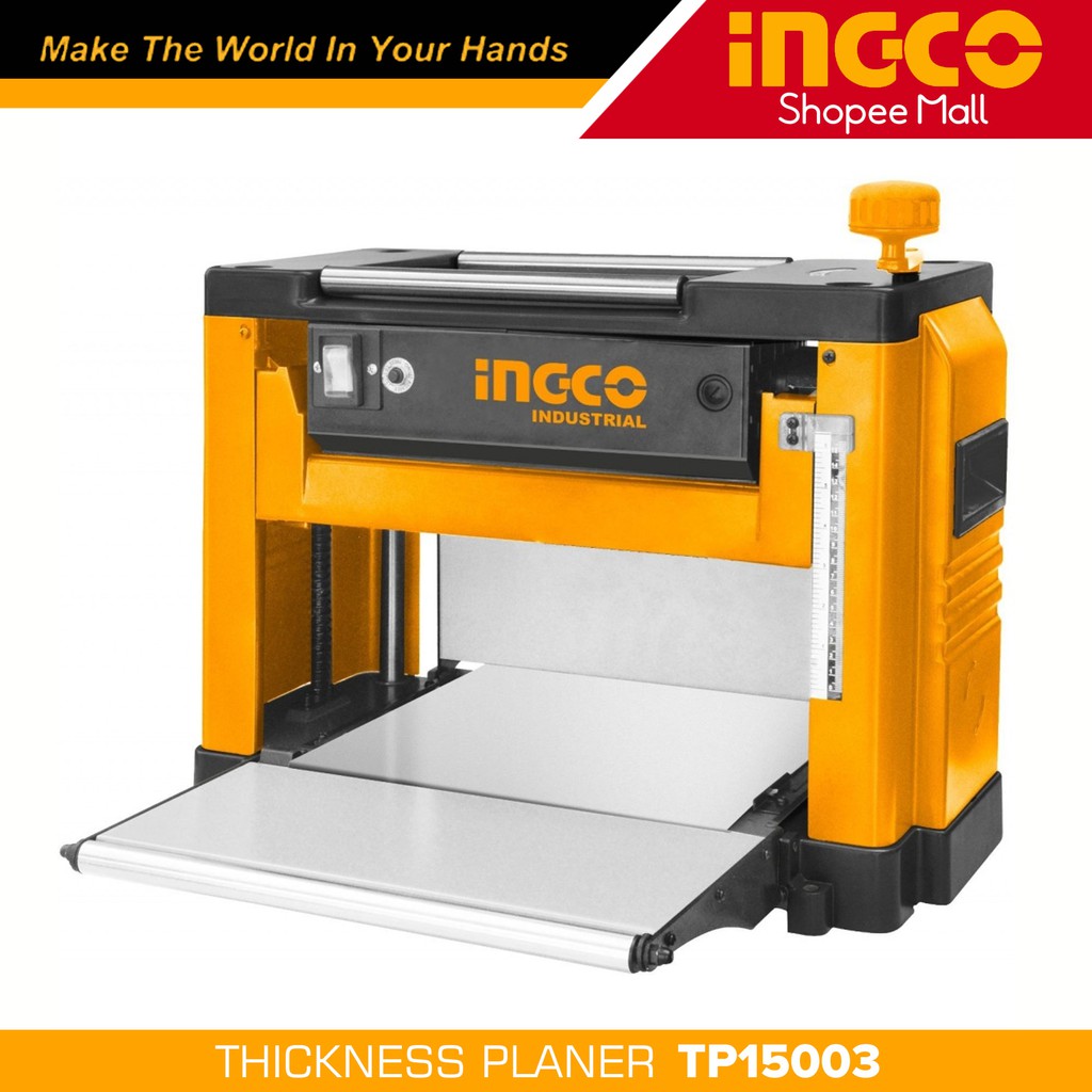 Ingco TP15003 Industrial Thickness Planer 1500W 5153mm Woodworking