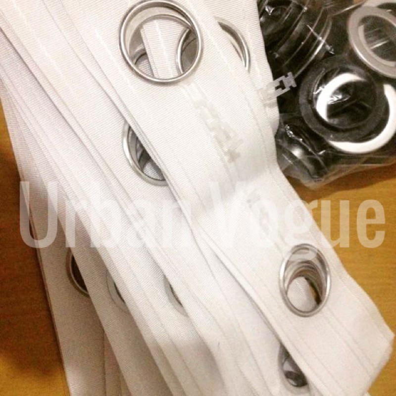 Eyelet Grommet/ Grommet rings for Curtain sold PER YARD Shopee
