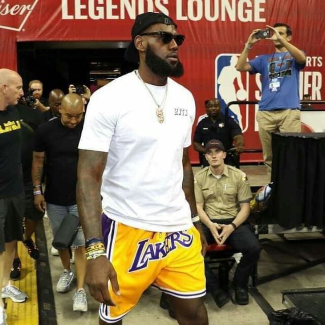 JUST DON Lebron James Lakers Shorts 