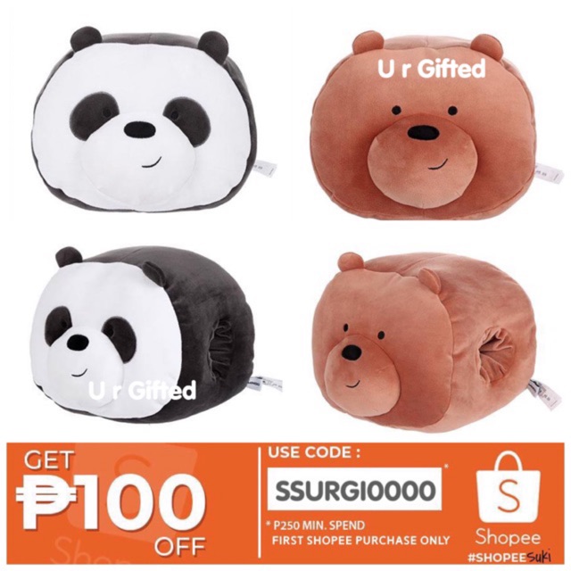 miniso bear pillow