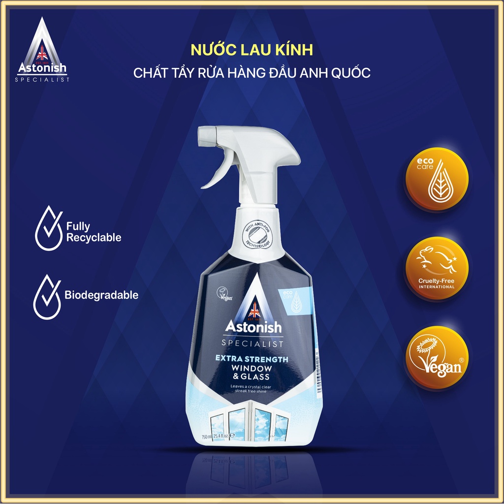 Astonish C6950 Glass Cleaner Quickly Removes Stains Including Tape