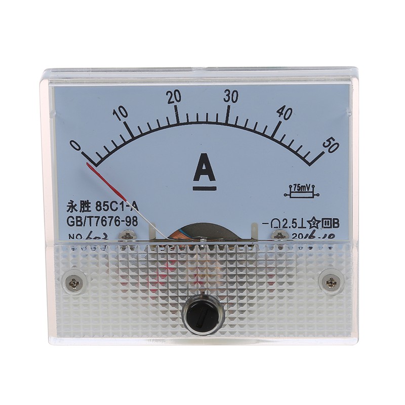 SODIAL 85C1 DC 0-15A Rectangle Analog Panel Ammeter Gauge R 