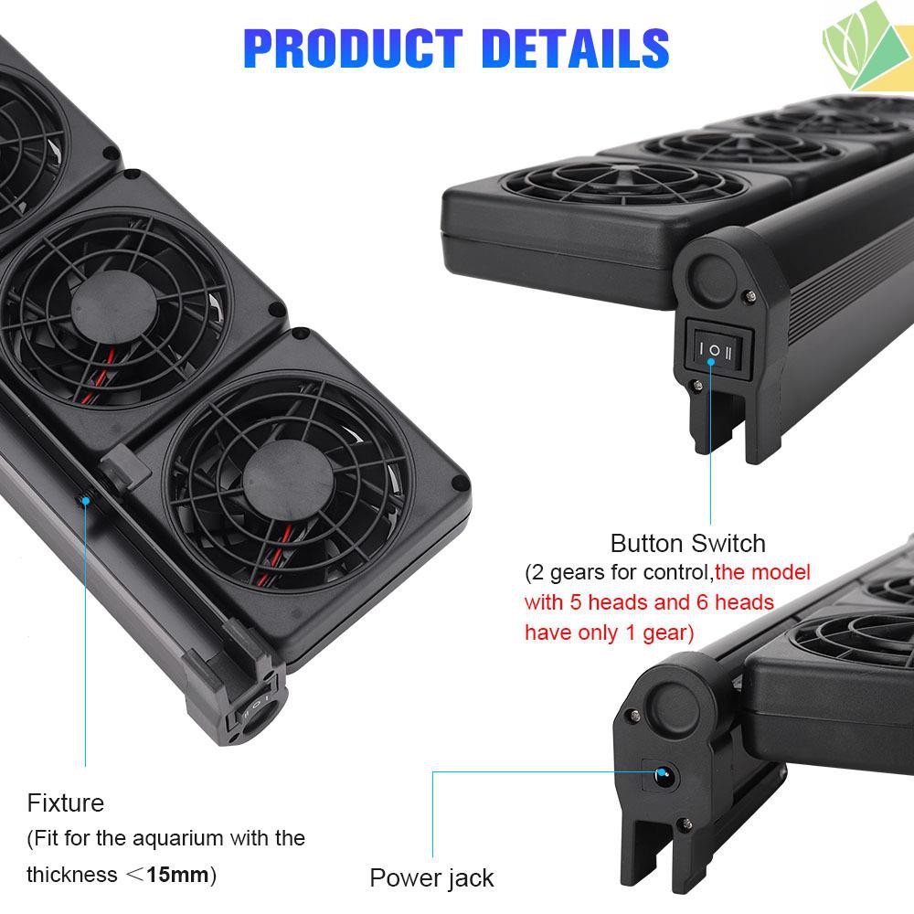 Sici Aquarium Fan Aquarium Chillers Cooling Fan System for Salt Fresh Water Aquarium Fish Tank Temperature Control Cooling #3