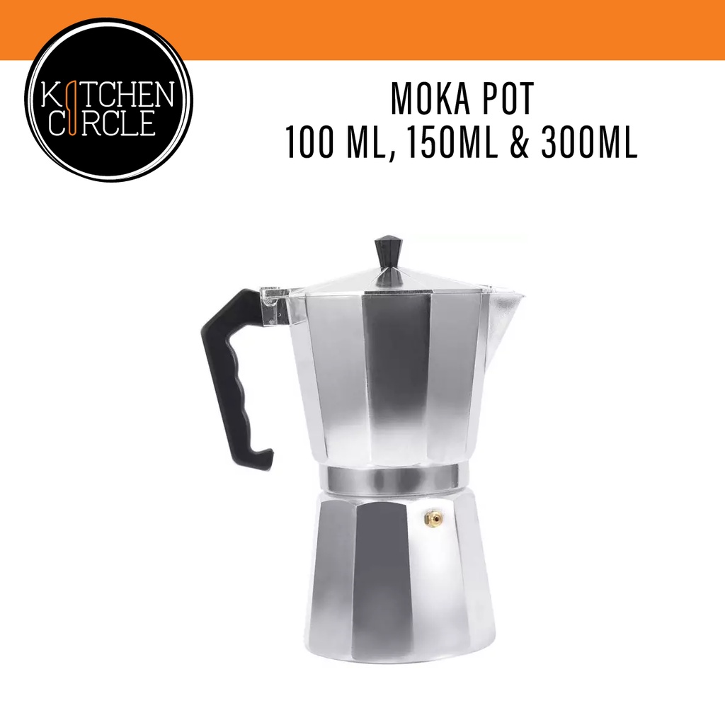 Moka Pot 100ml 150ml and 300ml Percolator Cafe Coffee Pot Coffee Maker