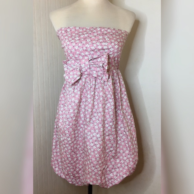 pink floral cocktail dress