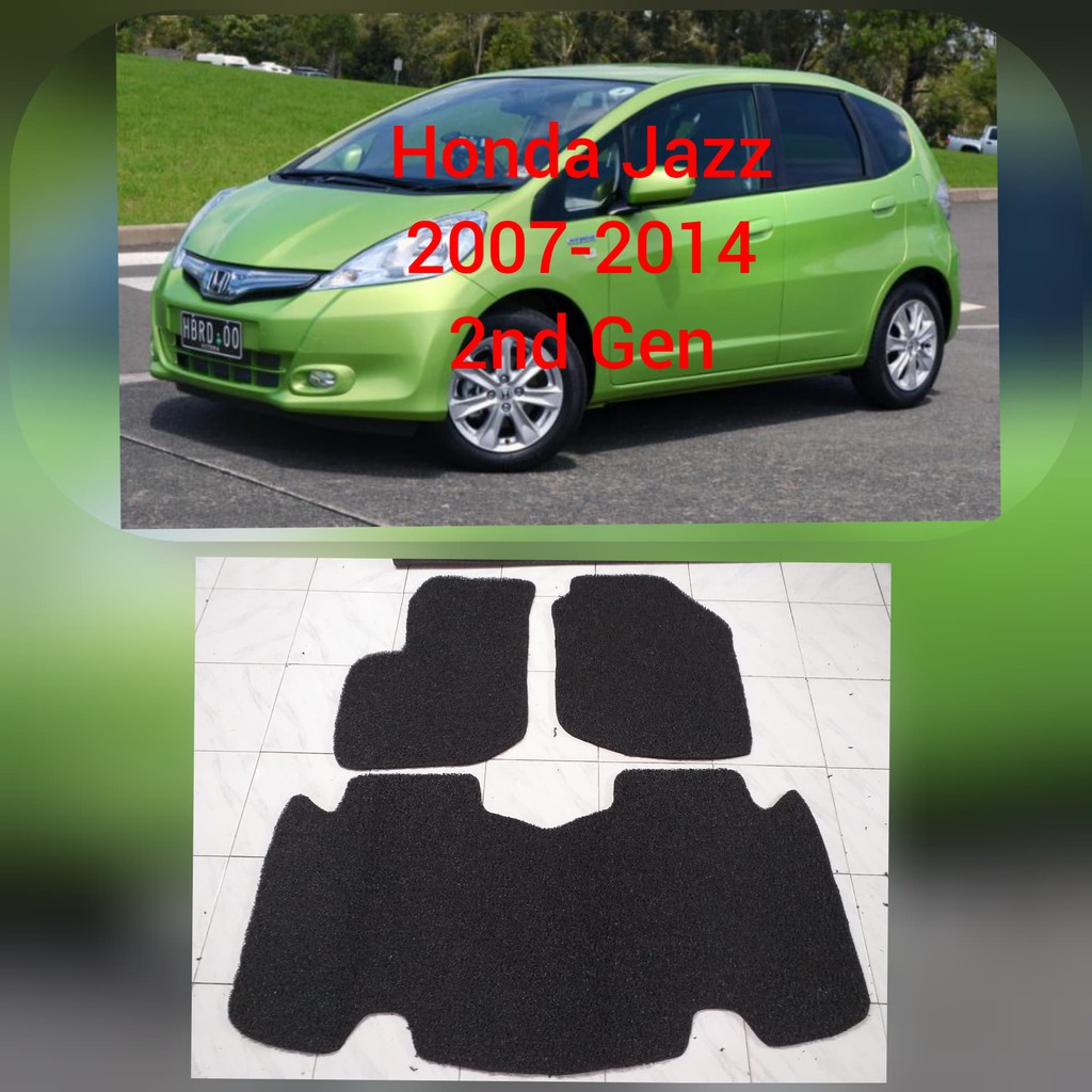 Honda Jazz 20072014 nomad rubber car mat with piping Jazz 2nd gen