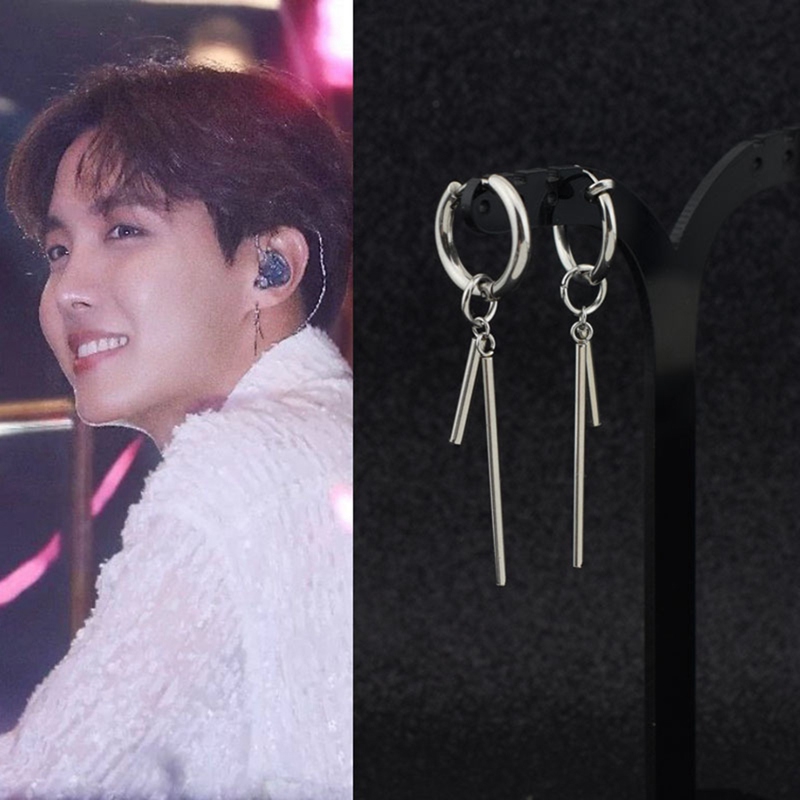 KPOP BTS JHOPE Earrings jimin Ear Stud Ear Clip Fans