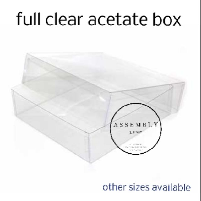 clear acetate box