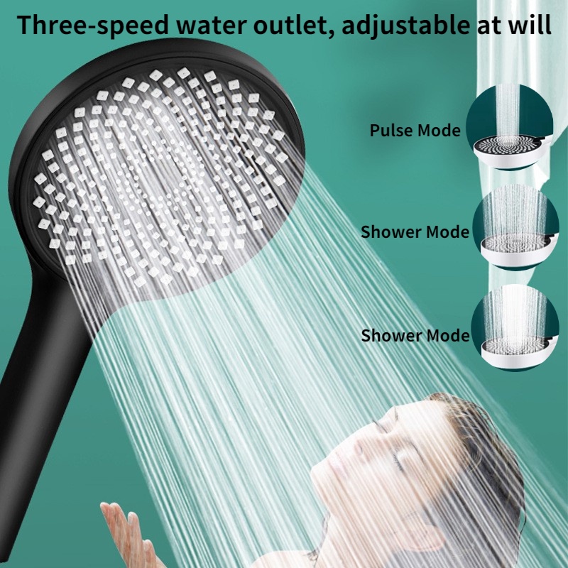 pressurized 3Mode High Pressure Stone Stream Handheld Shower Head