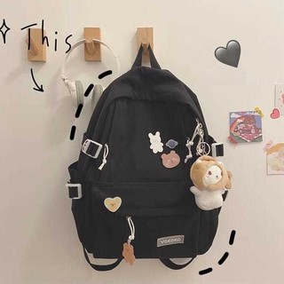 School Bag Korean Style Harajuku Ulzzang Women's Nylon Backpack Beg ...