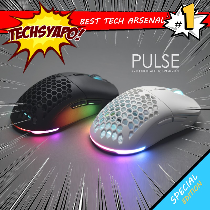 TECWARE PULSE / PULSE ELITE AMBIDEXTROUS WIRELESS GAMING MOUSE | Shopee ...