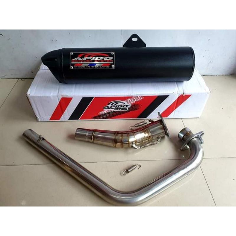 Apido Pipe V3 Raider 150 Carb Black & Chrome Canister | Shopee Philippines