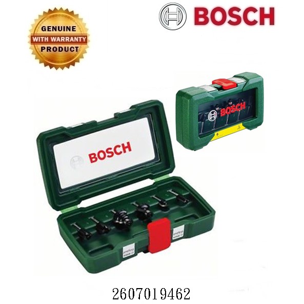 Bosch 2607019462 Router Bit Set 6 Pcs 1 4 Shank Shopee Philippines