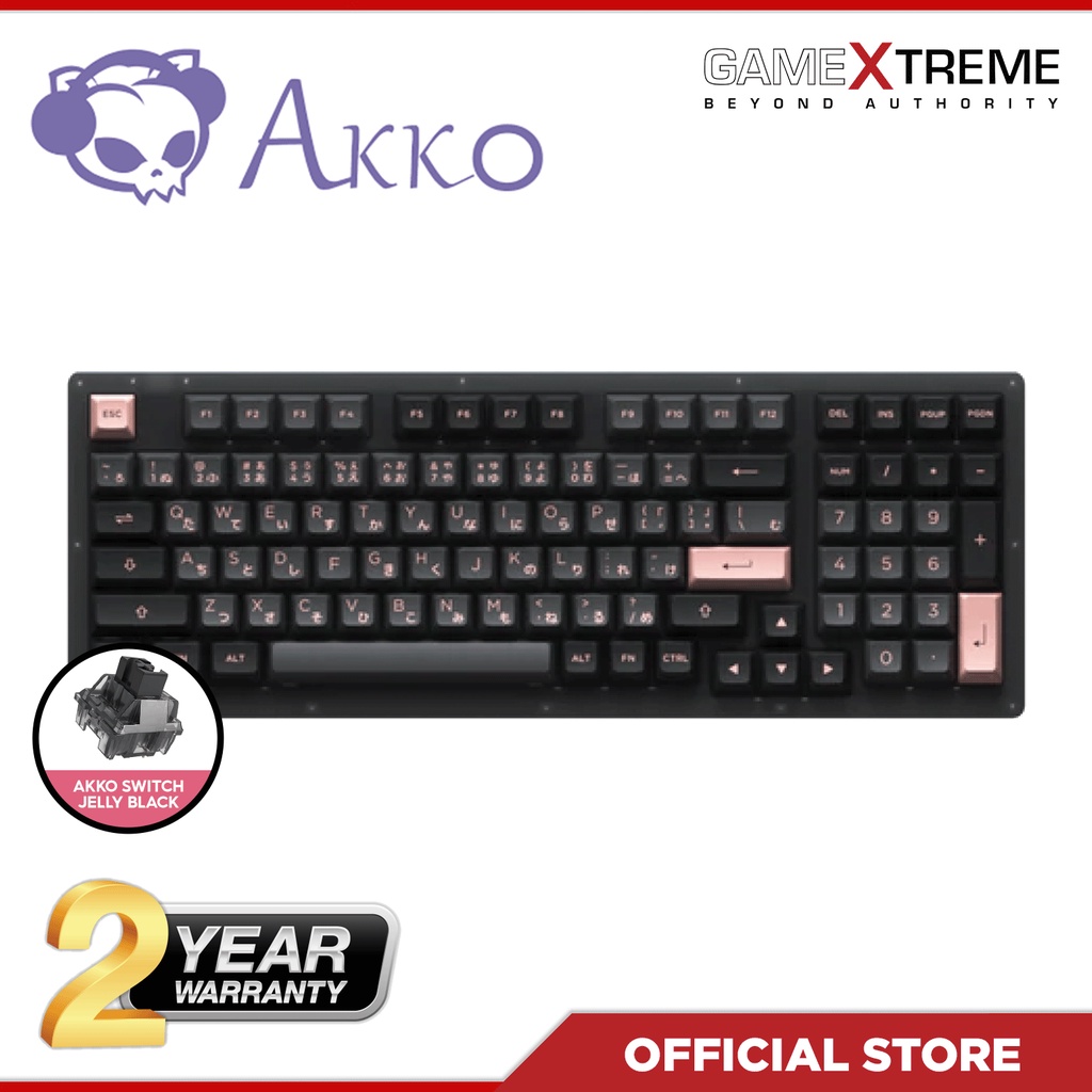 AKKO ACR98 Combo RGB Hot-Swappable Acrylic Mechanical Keyboard Black ...