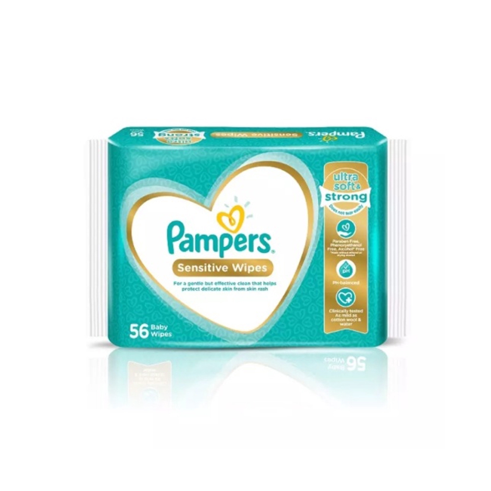 Pampers Sensitive Baby Wipes 56s 