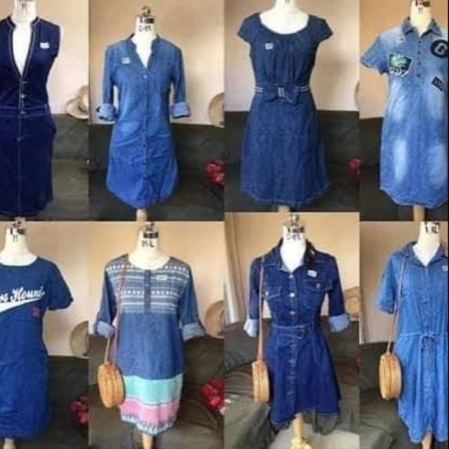 shopee denim dress