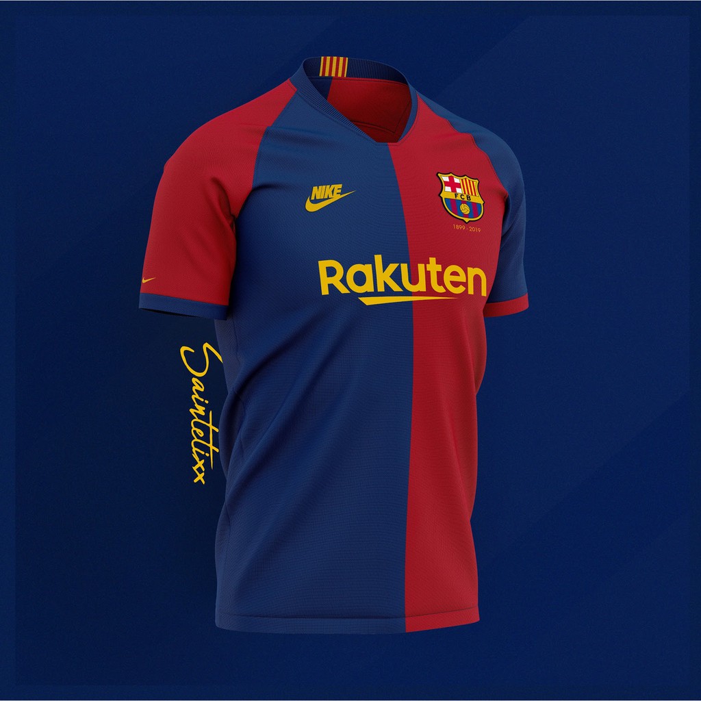 barca anniversary jersey