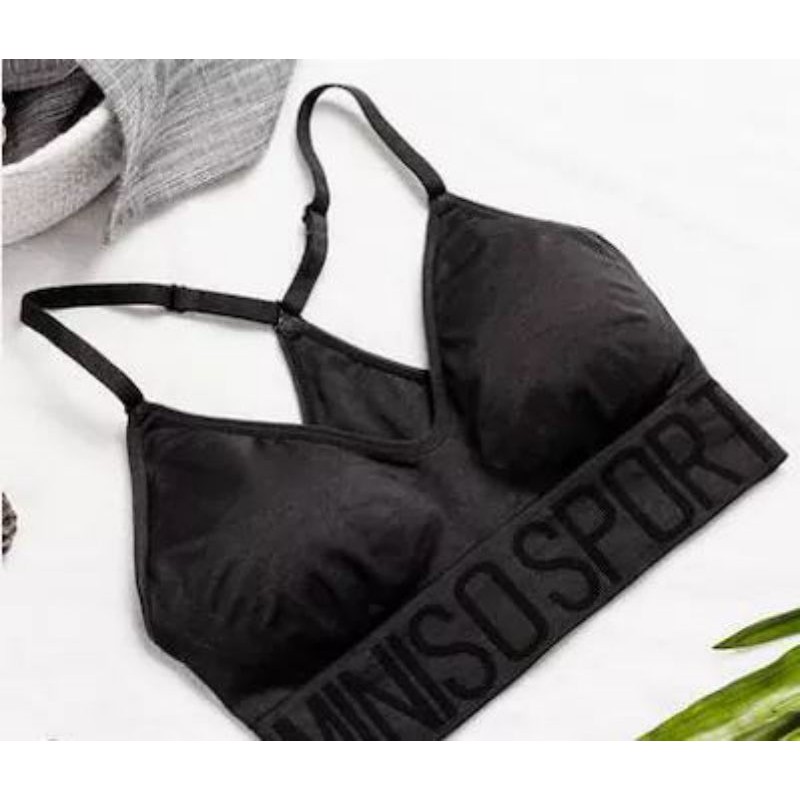 miniso padded sports bra