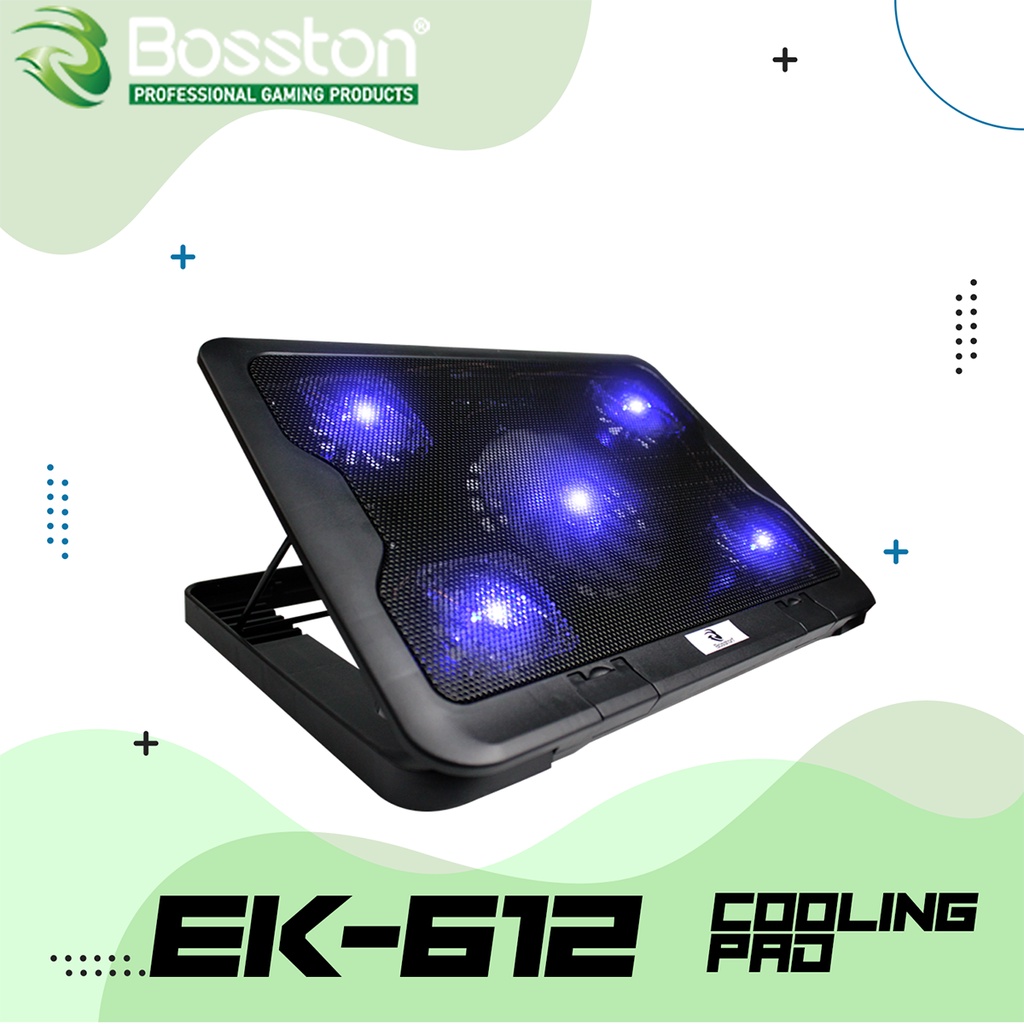 Bosston EK612 Laptop Cooler Pads 5 Big fan Cooler Shopee Philippines