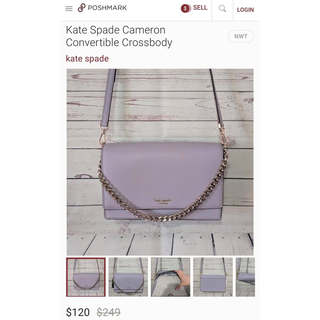 AUTHENTIC KATESPADE Cameron Convertible Crossbody Icy Lavender - ORIGINAL,  BRAND NEW, US IMPORTED | Shopee Philippines