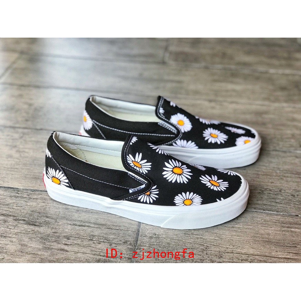 vans slip on flower